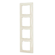 Рамка четверна LEGRAND Valena, 774358, слонова кістка, вертикальна