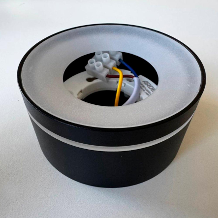 Светильник накладной Ardero ML403 под лампу GX53, IP20, чёрный, круг 100х50мм