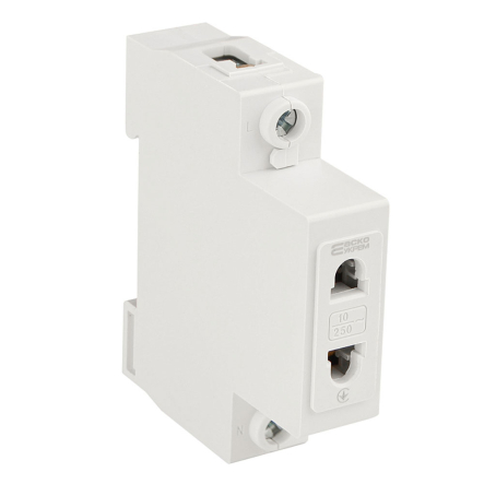 Розетка на DIN-рейку С45 2Р АСКО, A0150010103