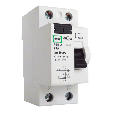 Реле захисного відключення Promfactor ECO РЗВ-2-25 30 230 УЗ - 1