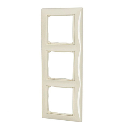 Рамка потрійна LEGRAND Valena, 774357, слонова кістка, вертикальна - 1