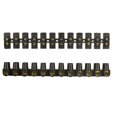 Клеммная колодка АСКО-УКРЕМ A0130040023, тип W (U) 10мм /10А, черная