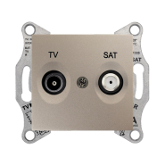 Розетка TV/SAT 1dB Schneider Electric Sedna, титан, SDN3401668