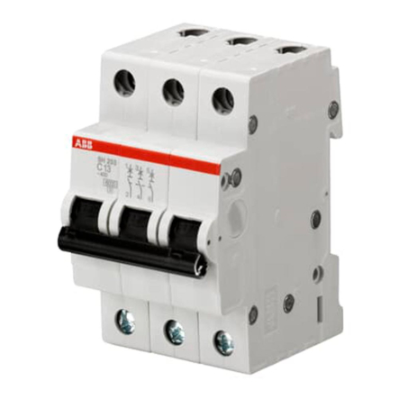 Автоматический выключатель ABB SH203-С40, 3Р, 4А, 2CDS213001R0044