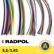 Трубка термоусадочная RADPOL, RCH1 3,2/1,6Х1-Z жёлтая
