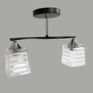 Люстра VALESO V XA1530B–2 BK+CR, 390х120х230, E27х60W