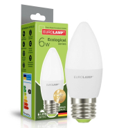 Лампа світлодіодна EUROLAMP 6 Вт, 4000K, E27, 220 В, C37