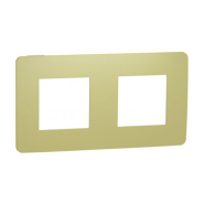 Рамка двухпостовая Schneider Electric NU200418 (белая) UNIСA Studio
