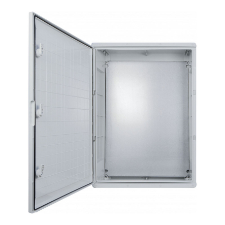 Корпус АБС-пластик АСКО-Укрем, ударостойкий, с монтажной панелью, непрозрачные дверки, 60*80*28, ІР65, A0270010024