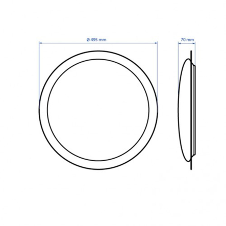 Светильник LED Feron, AL6040, ART, 72W, 5400Lm, 3000K-6000K, 500х70 мм, 7256