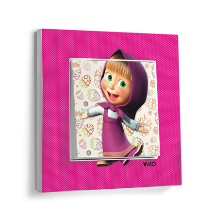 Выключатель VIKO KARRE KIDS, 1 кл., "Маша и малина", 90962705 - 1