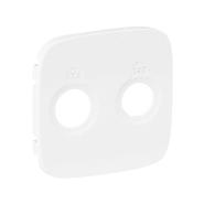 Лицьова панель розетки Valena ALLURE TV-SAT, 754825, біла