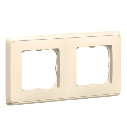 Рамка 2 поста Legrand Cariva, 773752, слоновая кость - 1
