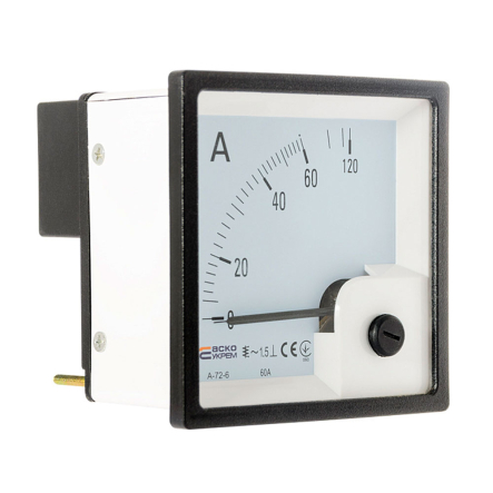 Амперметр прям. вкл. АСКО-УКРЕМ 60А AС 72х72 (A-72-6), A0190010062