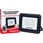 Прожектор світлодіодний MAGNUM FL ECO slim 50W, RGB, IP65, 90018141