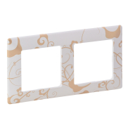 Рамка 2-я Legrand Valena Life, 754102, Ампир белый