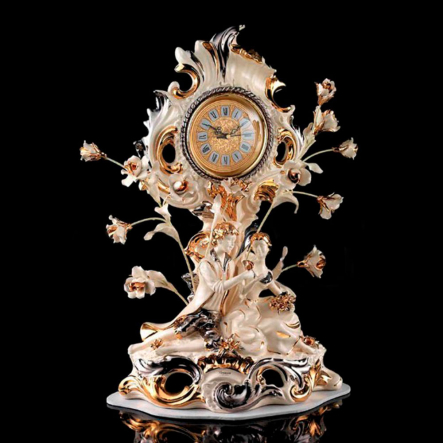 Часы настольные с цветами LORENZON L.413/F/AVOP - 1