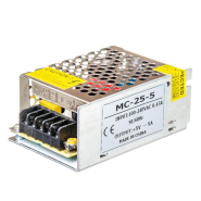 Блок питания AVT MC-25-5, AC 100-240 В—>DC 5 В, 5 А, 25 Вт, IP20, металлический, перфорированный, 1017933