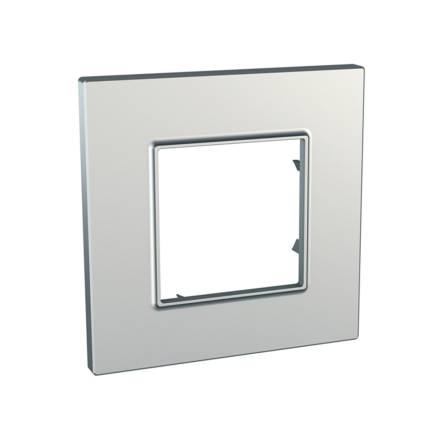 Рамка 1-местная, серебро, Schneider Electric Uniсa QUADRO, MGU6.702.55 - 1