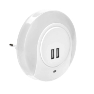 Нічник світильник 001 коло USB датчик освітлення 220V, IEK LDNN5-001-SQ-P-00-S-K01