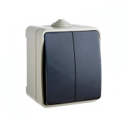 Вимикач двоклавішний, ВЗ10-2-IP54, АСКО-УКРЕМ