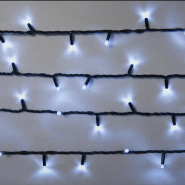 Гирлянда внешняя DELUX, STRING, 200LED, 20м, белая/черная, IP44