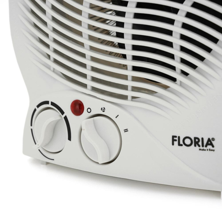 Тепловентилятор спиральный Floria ZLN-6171, 2000Вт, 3 режима 1000/2000Вт, Box