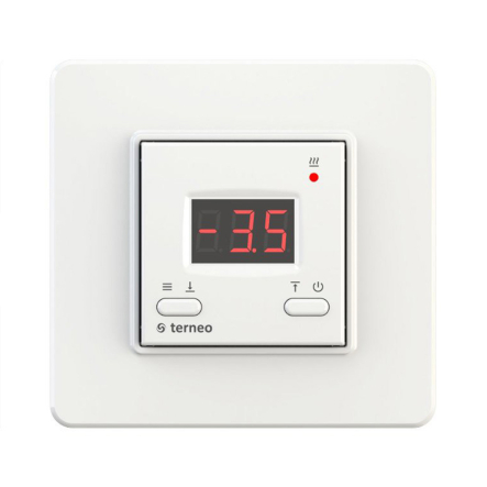 Терморегулятор terneо kt, белый, для снеготаяния, встраиваемый - 1