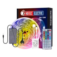 Стрічка LED RGB Horoz Electric VICTORY-5 10W/м, 220V/12V, 800Lm/м, IP20, 50х50, 60 led/м довжина 5 м, 081-028-0001-010