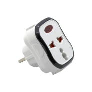 Переходник - адаптер с индикатором Lemanso LMA323, белый