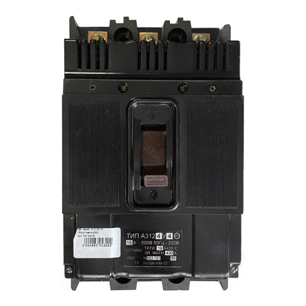 Автоматичний вимикач А 3124 У4 15А ел.магн. 430А - 1
