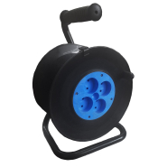 Катушка Techno Systems УК20 4 гнезда, без провода, без З/К, к удлинителю (латунный контакт) синяя, TNSy5503695