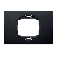 Рамка одномісна горизонтальная 80*120 Aling-Conel EON, E6803.EE, чорний глянець-чорний