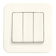 Выключатель 3 кл. VIKO Rollina, 90421068, крем