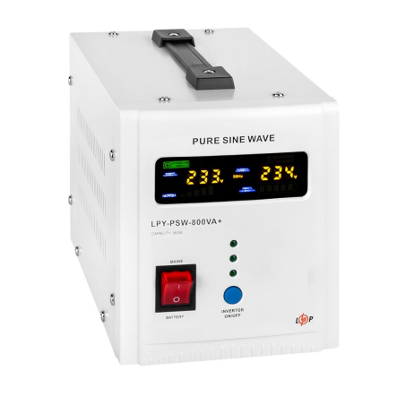 ИБП с правильной синусоидой 12V Logic Power LPY-PSW-800VA+ (560Вт) 5A/15A