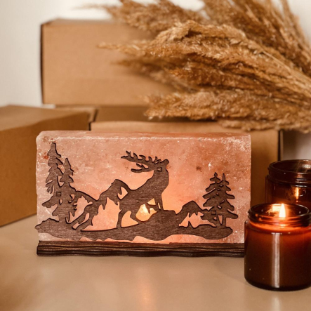 Соляной светильник «Лесовой олень» 2кг