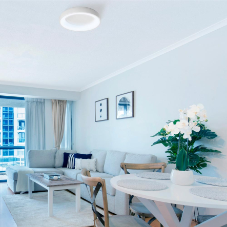 Светильник LED накладной VIDEX EDGE-RC-72W-WHITE 2700K-6000K круг Ø450мм