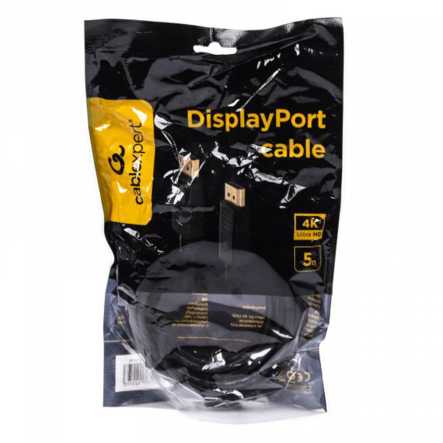 Кабель Cablexpert CC-DP2-5M DisplayPort  цифровий интерфейс V1.2, 4К 60 Гц, 5 м
