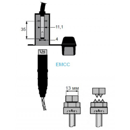 Зажим прокалывающий заземляющий TTD1-CC 16-35 мм.кв.