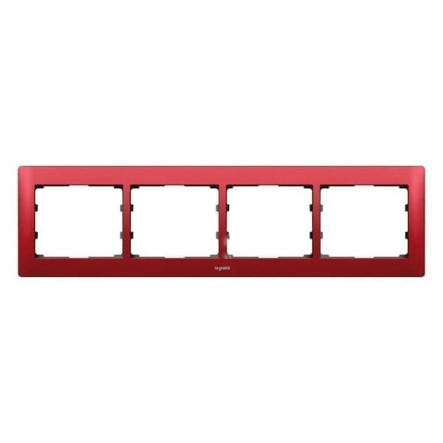 Рамка 4 поста горизонтальная Legrand Galea Life, 771904, Magic Red - 1