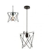 Підвіс метал HOROZ Electric KEPLER, Е27, чорний, 021-011-0001-010