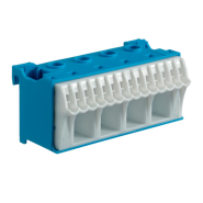 Блок HAGER KN18N, N-клема, кількість одиниць - 2,5; ширина - 75мм, 1P, 63A, 34х33х75 мм