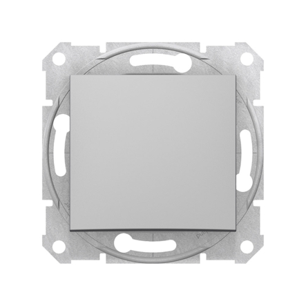 Переключатель одноклавішний Schneider Electric Sedna, алюміній, SDN0400160 - 1