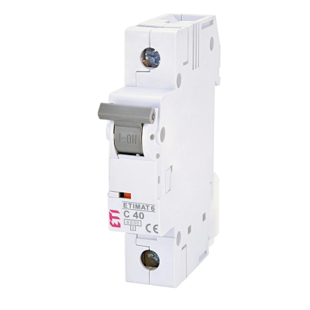 Автоматический выключатель ETIMAT 6 1р 40А 6kA, 2141520 - 1