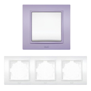 Рамка EL-BI Zena тройная, сиреневая, 500-012010-227