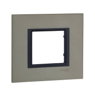 Рамка Schneider Electric Uniсa Class 1-я, місячний алюміній, MGU68.002.7A2