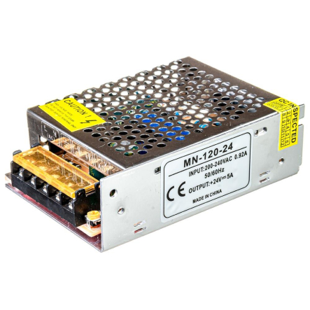 Блок живлення для стрічки AVT 24V IP20 MN-5A - 120W, 1013391 - 1