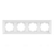 Рамка четверная горизонтальная VIKO Meridian, 90979004-WH, белая