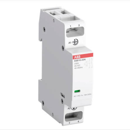 Контактор модульыий ABB ESB 16-20N-06, 2p, 16A, 2NO, 230AC/DC, безшумний, 1SBE111111R0620 - 1