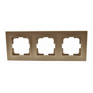 Рамка 3-я, Mono Electric, DESPINA, бронза, 102-230000-162